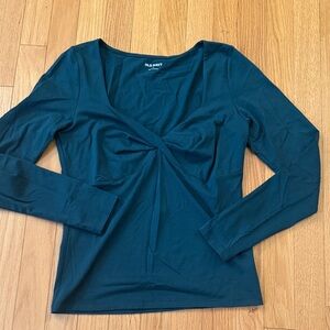 Old Navy Women's Dark Green Long Sleeve Top